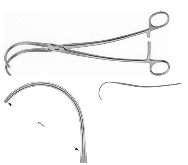 ДЕ’БЕКІ АОРТ. АНЕВРИЗМ. ЗАТИСКАЧ ВИГНУТ. 270MM